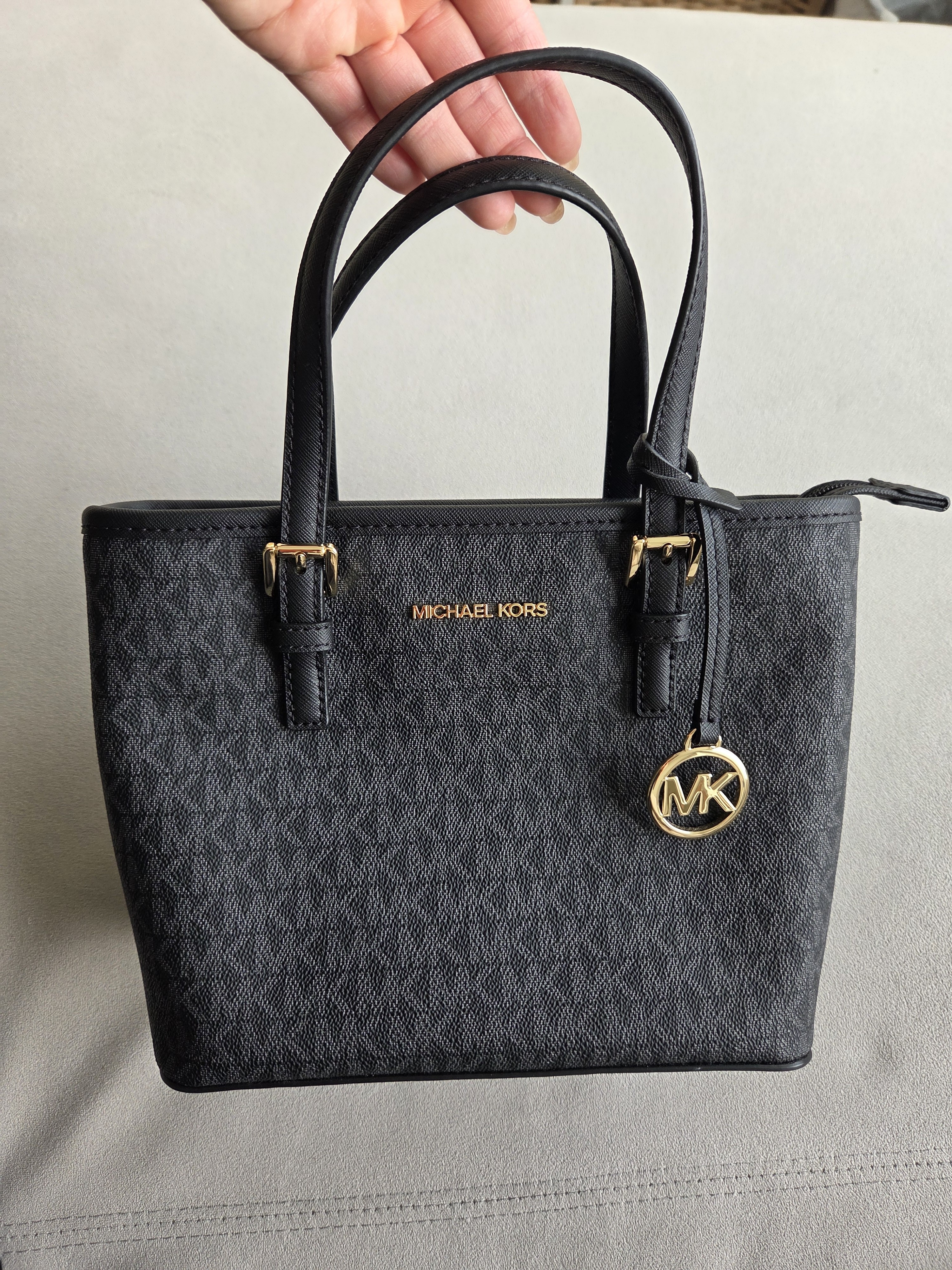 Michael Kors Black Jet Set Travel Small Tote